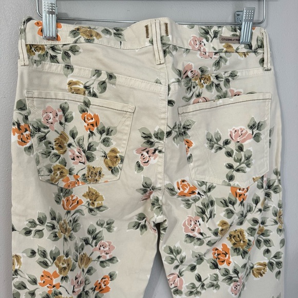 Citizen of Humanity Thompson floral medium rise 29” skinny size 27 - Picture 5 of 8